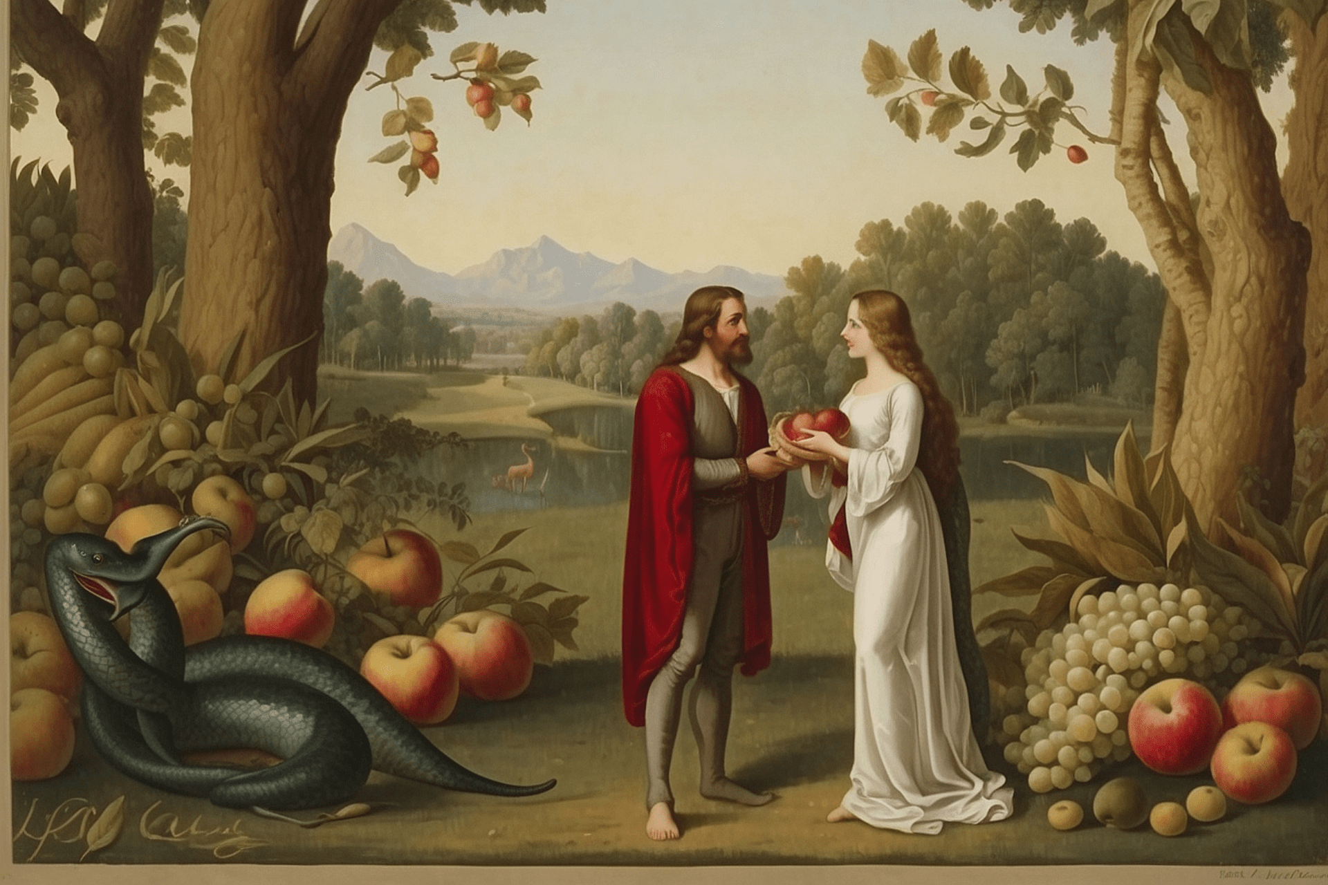 A História de Adão e Eva no Jardim da Criação